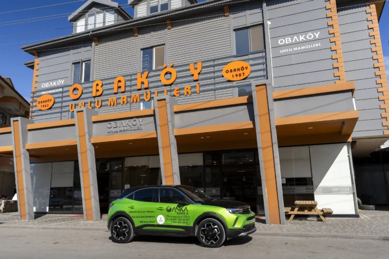 Anka Enerji Alanya elektrikli araç şarj cihazı tamamlanan projeler Obaköy Ekmek Fırını